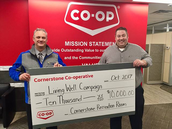 Cornerstone Co-op donation